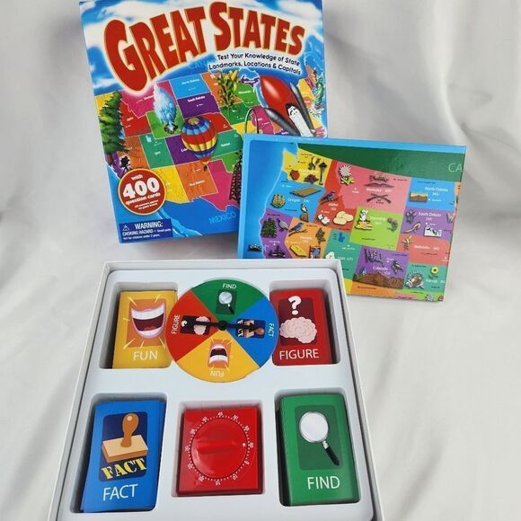 💜NIB Great States 2013 Edition Trivia Board Game - Picture 7 of 9